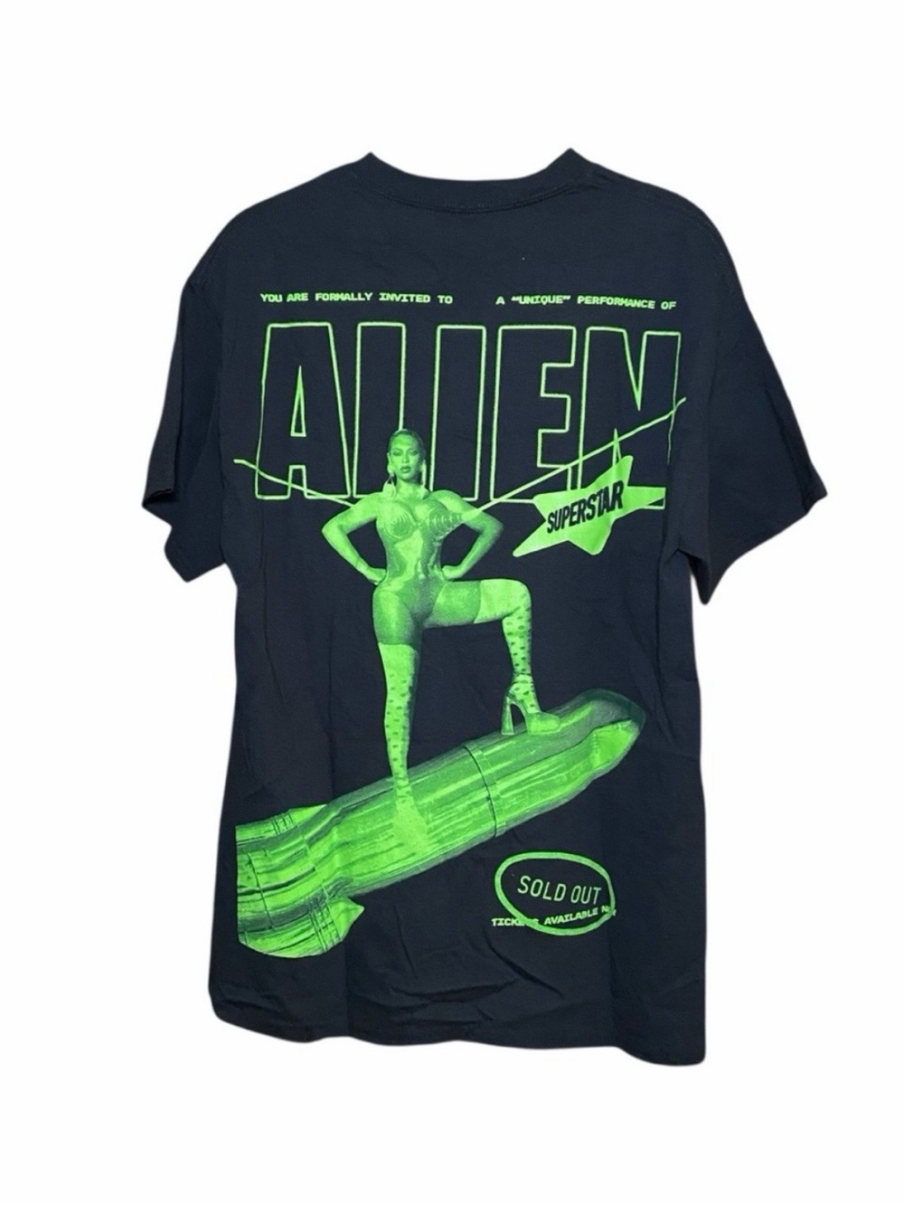 Beyonce Renaissance World Tour T Shirt Mens Medium Alien Superstar 2023